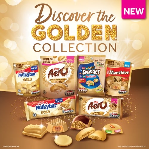Pack shots of the golden collection