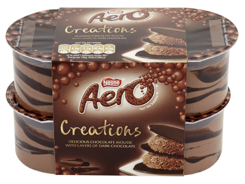 Aero Creations Milk Chocolate Mousse 4x57g