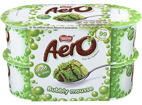 Aero Peppermint Chocolate Mousse 4x58g