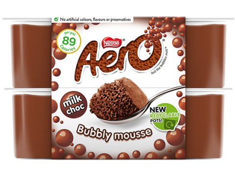 Aero Milk Chocolate Mousse 4x59g