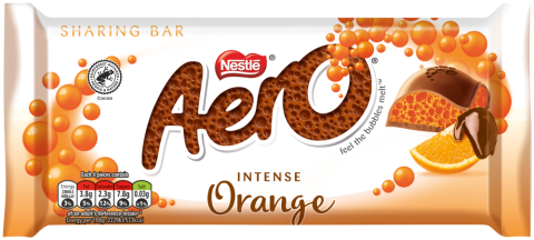 Pack shot of Aero Orange Sharing Bar 90g