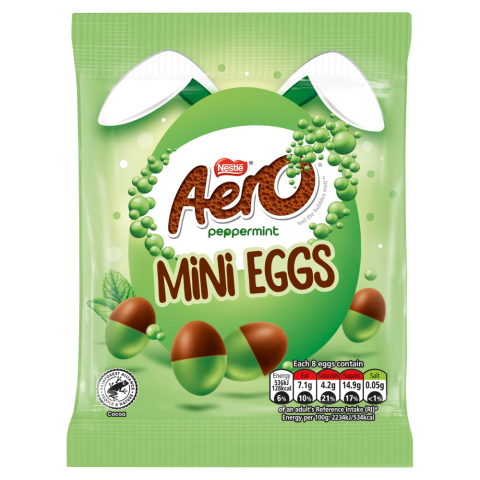 Aero Peppermint Mini Eggs 70g front of pack