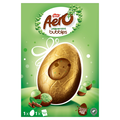 Aero Peppermint Chocolate Giant Easter Egg 230g Front of Pack