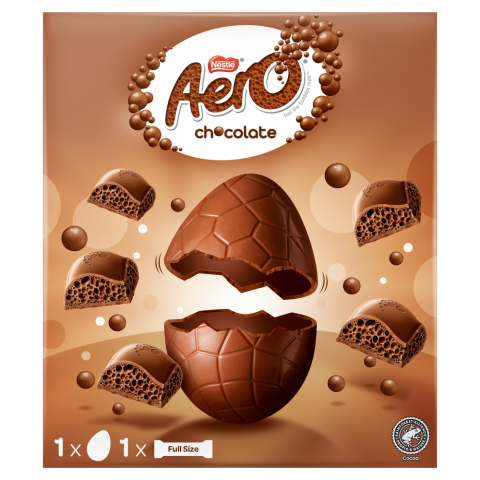 Aero Milk Chocolate Large Easter Egg 186g Front of Pack